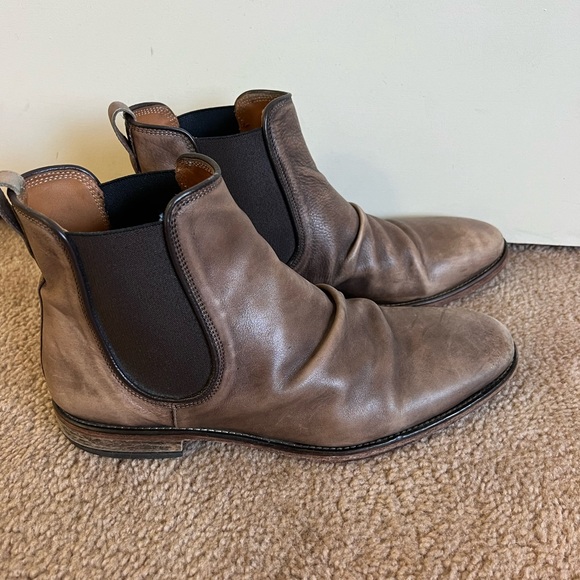 John Varvatos Fleetwood Sharpei Brown Leather Chelsea Boot Mens 11 MSRP: $698 - Picture 2 of 6